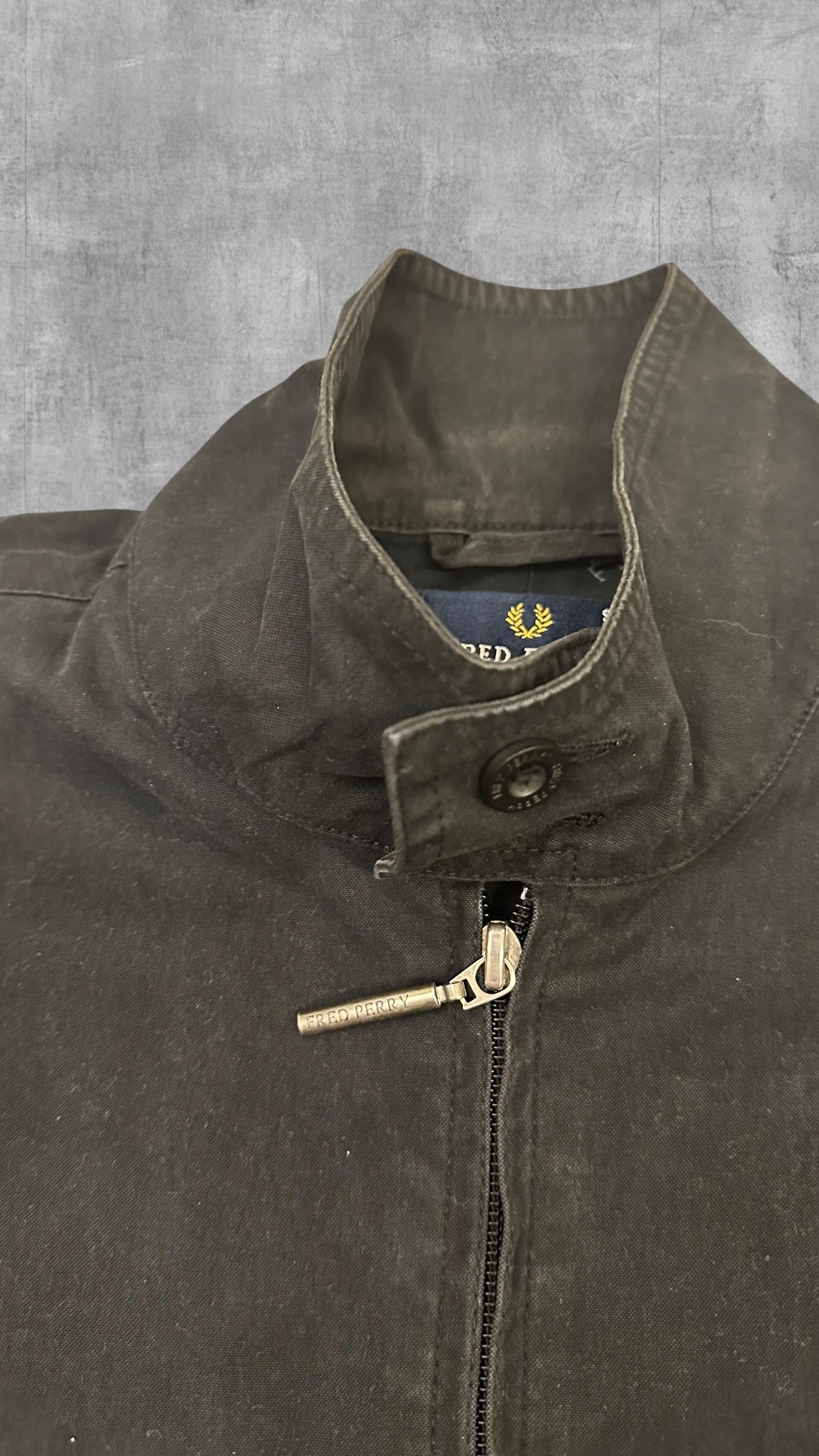 Fred Perry Herrenmantel Jacke Schwarz S