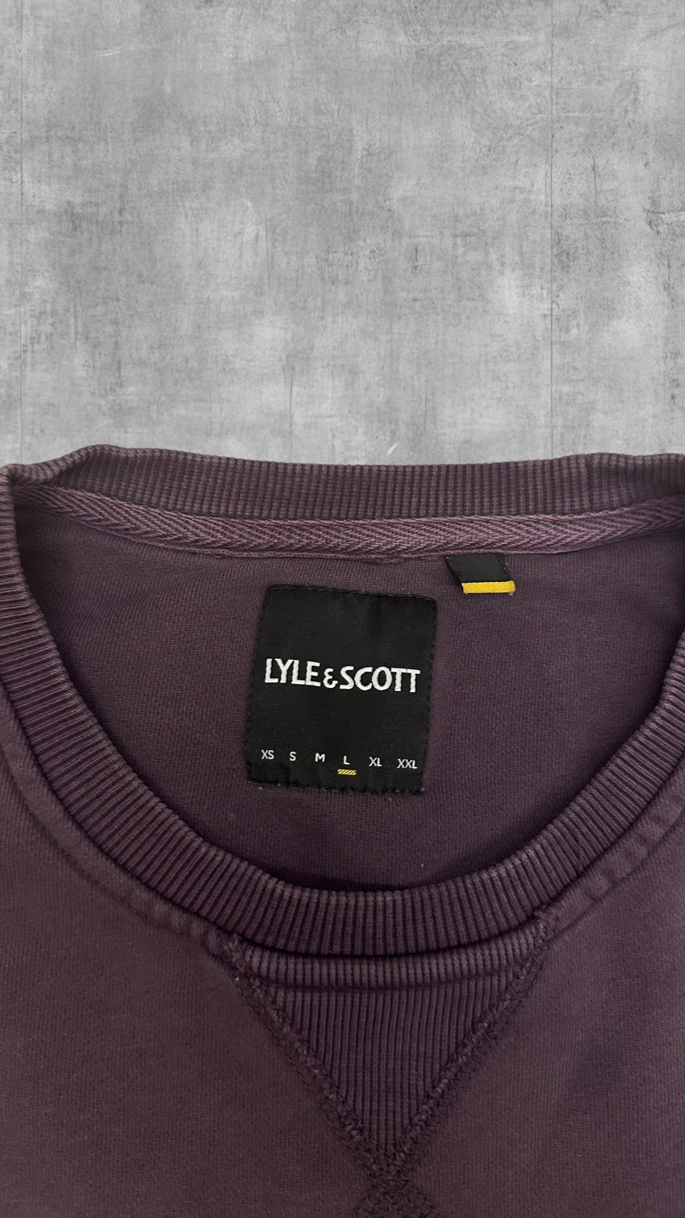 Lyle & Scott Sweatshirt Weinrot L