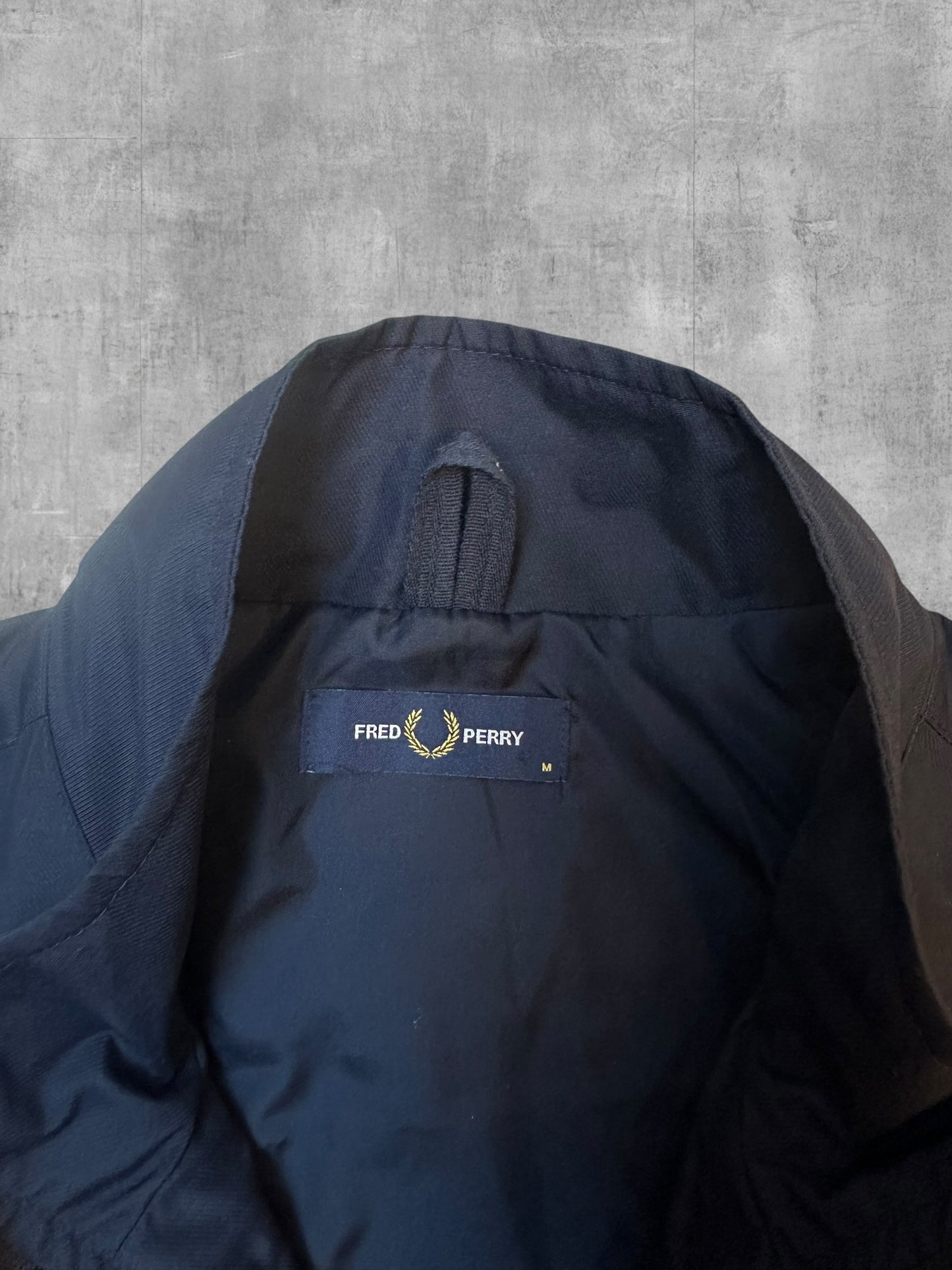 Fred Perry Bomberjacke Regenjacke Schwarz M