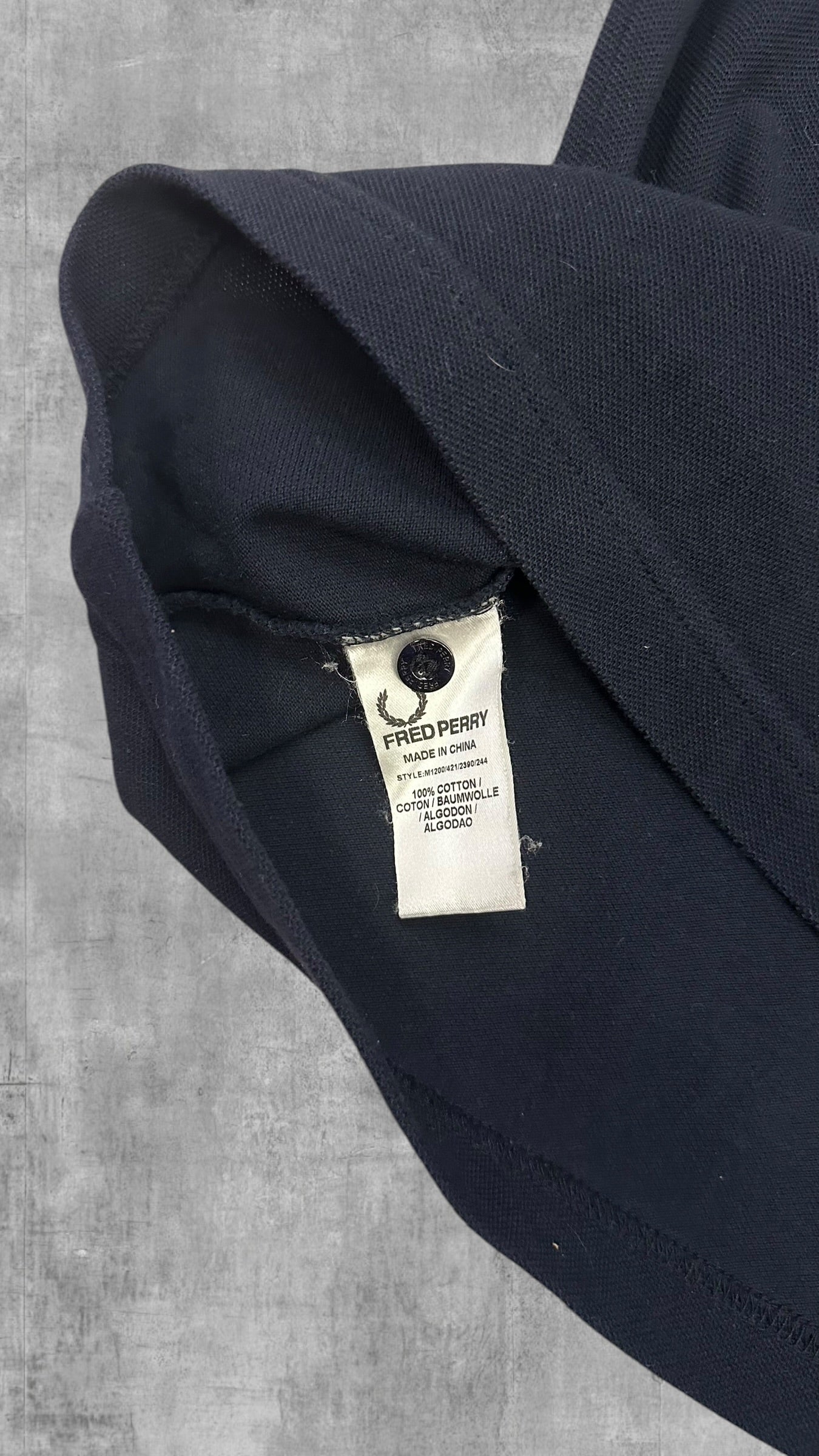 Fred Perry Polo Shirt Schwarz Grün Weiß S
