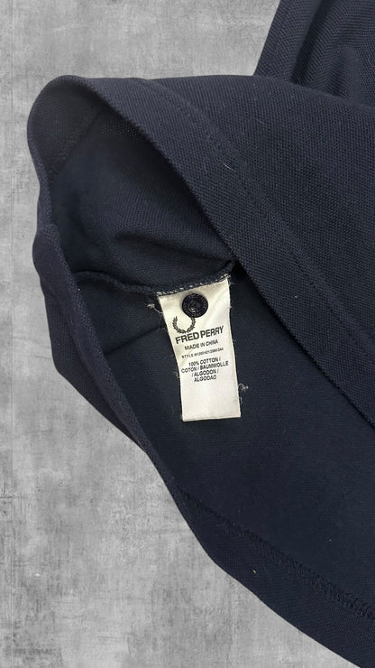 Fred Perry Polo Shirt Schwarz Grün Weiß S