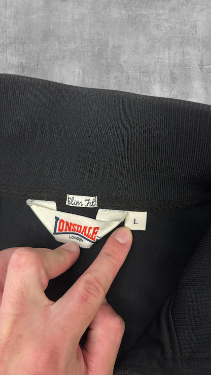 Lonsdale London Trainingsjacke Schwarz Weiß L