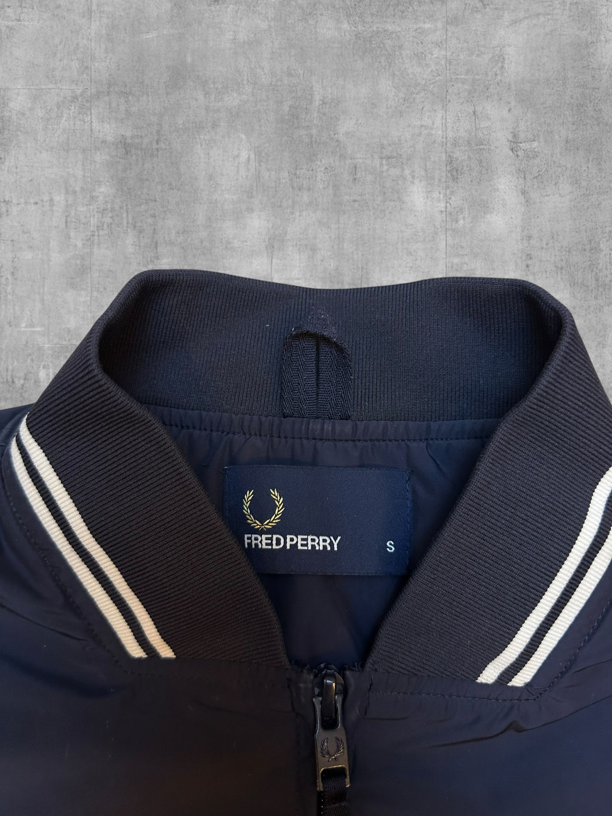 Fred Perry Bomberjacke Navy Blau S