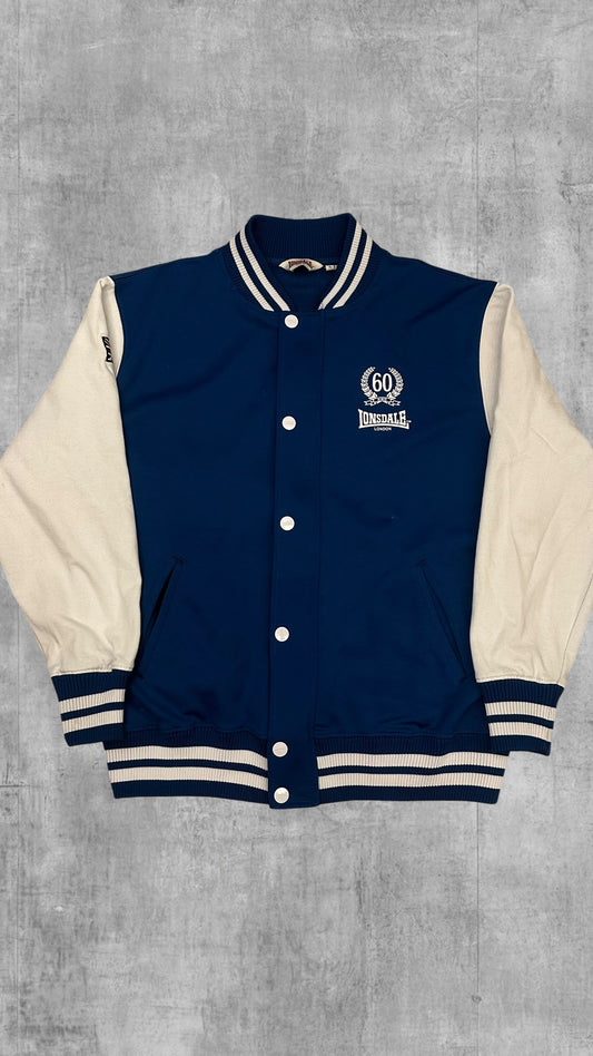 Lonsdale London Backprint Collage Jacke Blau Weiß L