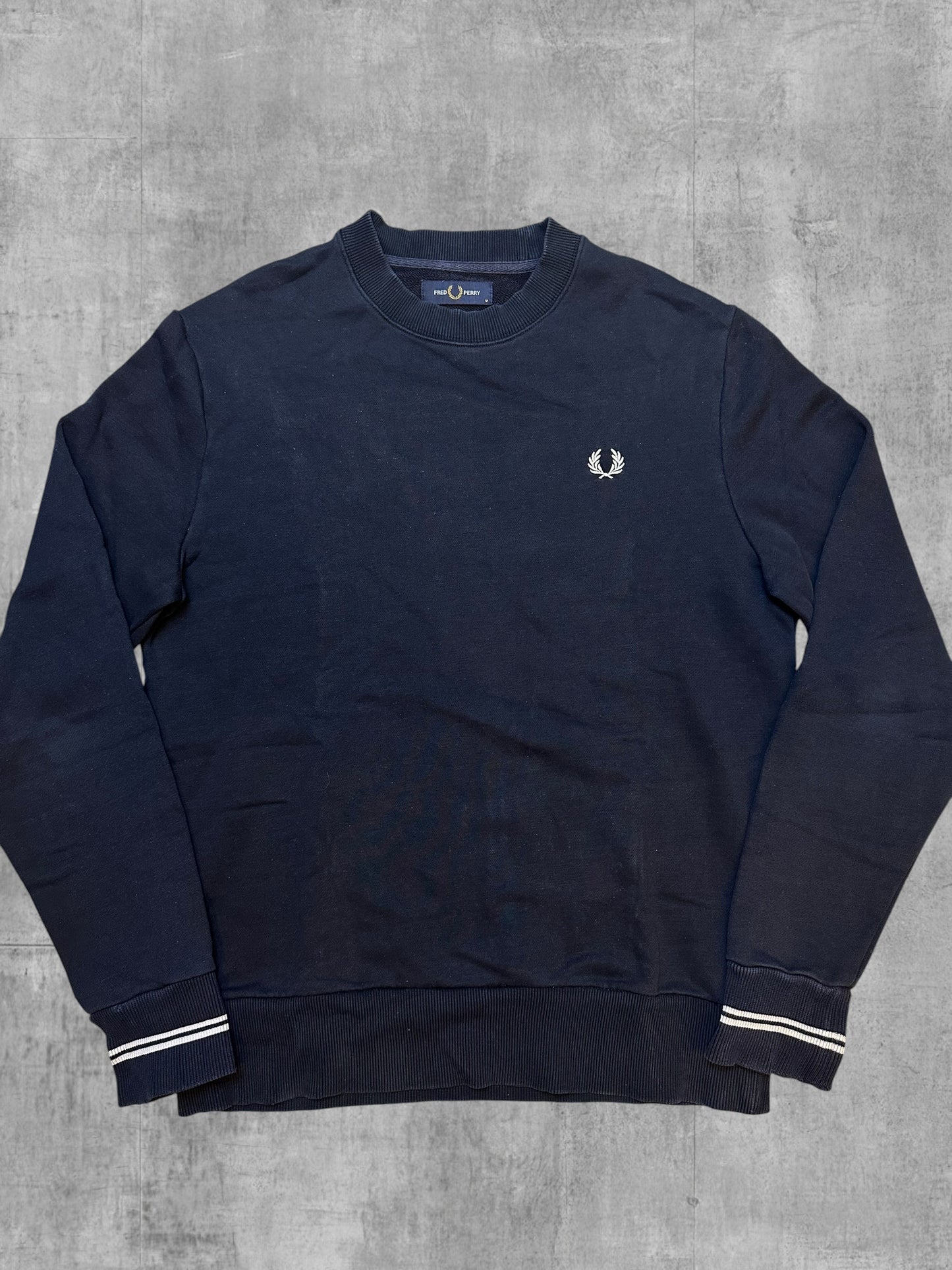 Fred Perry Sweatshirt Schwarzblau M (leichtes Mängel)