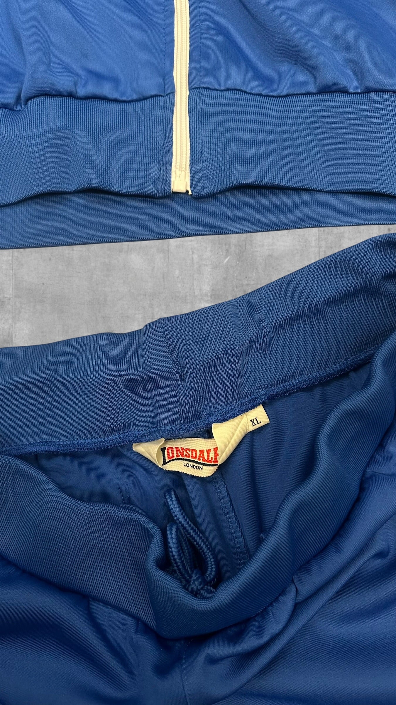 Lonsdale London Trainingsanzug Trainingsjacke Jogginghose Blau Weiß XL
