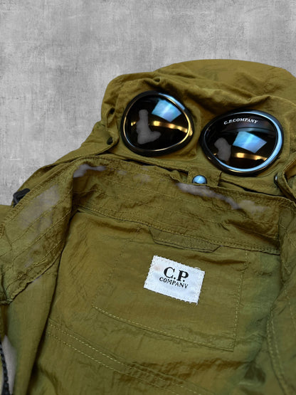 C.P. Company Goggle Windbreaker Jacke Khaki Grün M