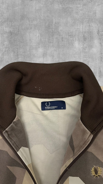 Fred Perry Trainingsjacke Zip Jacke Braun M