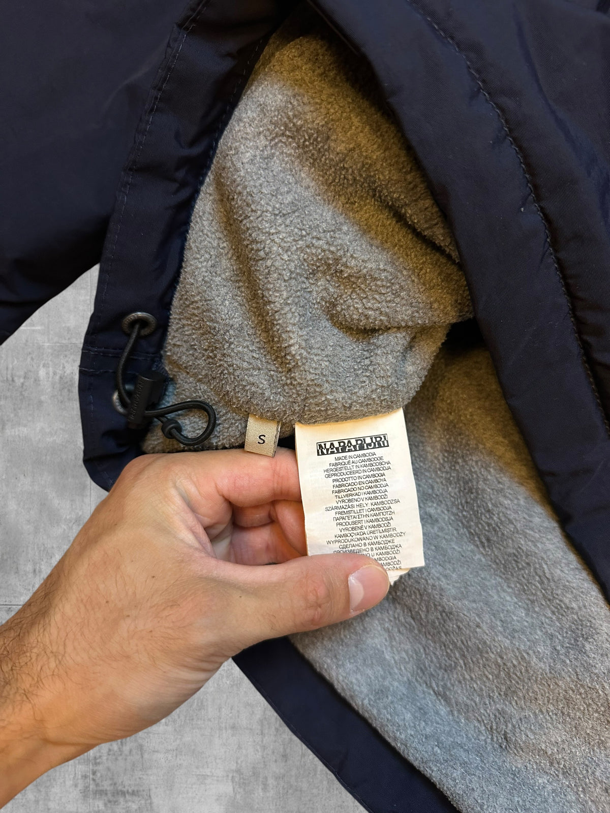 Napapijri Windbreaker Gefüttert Regenjacke Navy Blau S