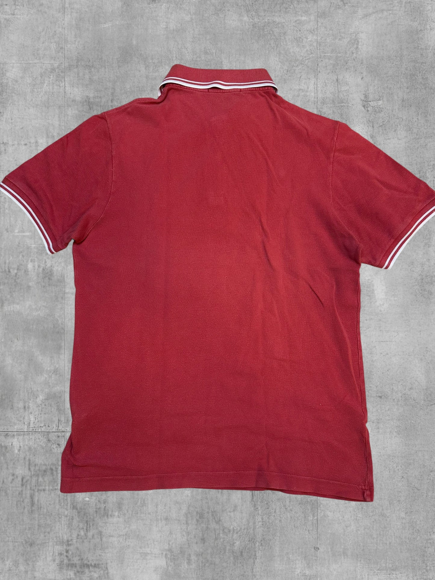 Fred Perry Polo Shirt Rot Weiß Navy Blau M