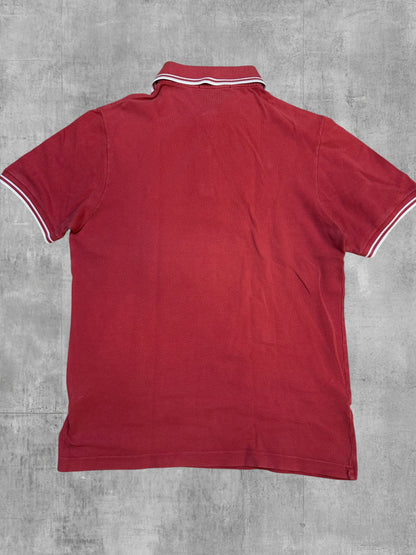 Fred Perry Polo Shirt Rot Weiß Navy Blau M