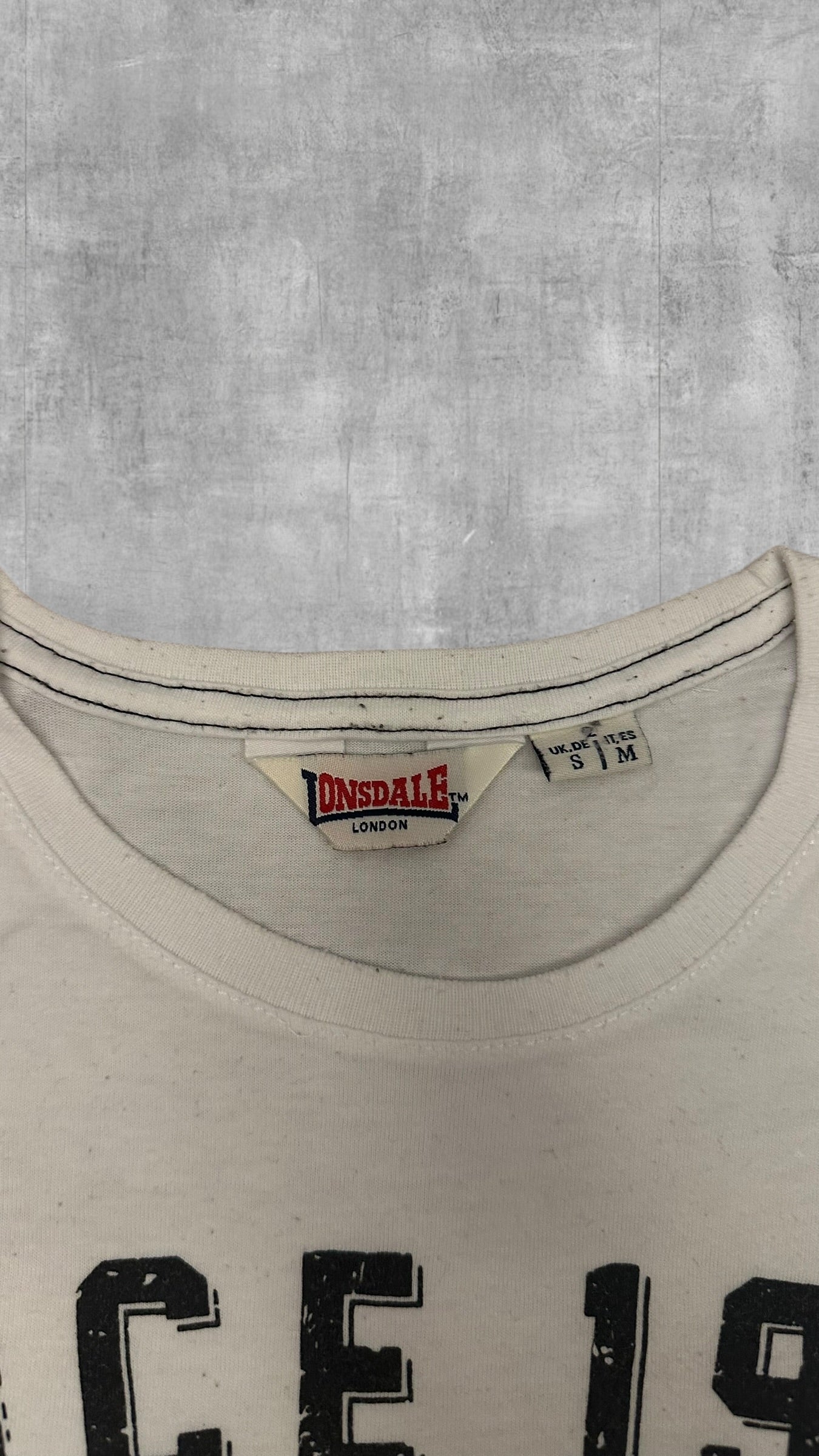 Vintage Lonsdale London T-Shirt weiß S