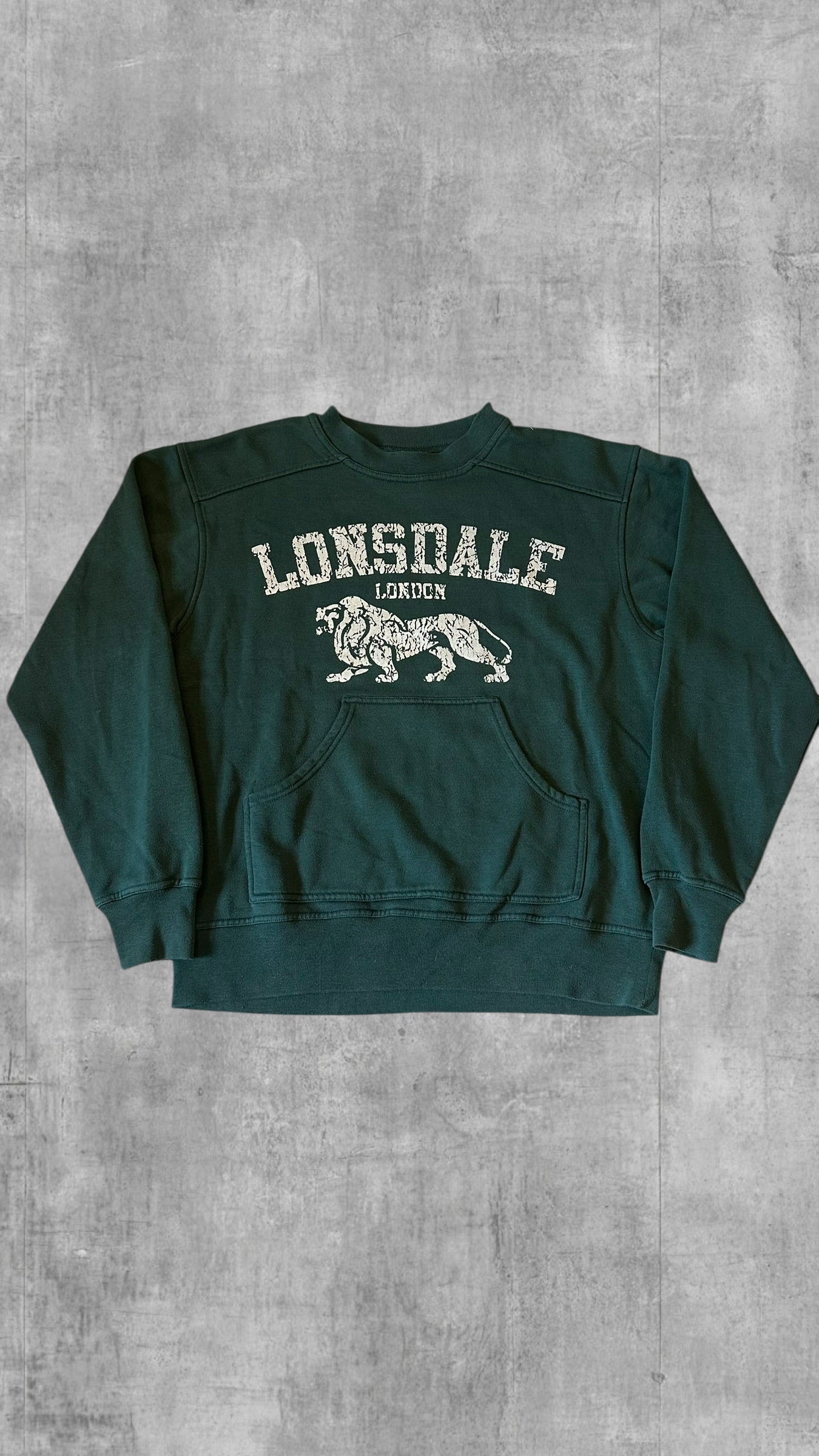 Lonsdale London Sweatshirt Dunkelgrün Frauengröße L