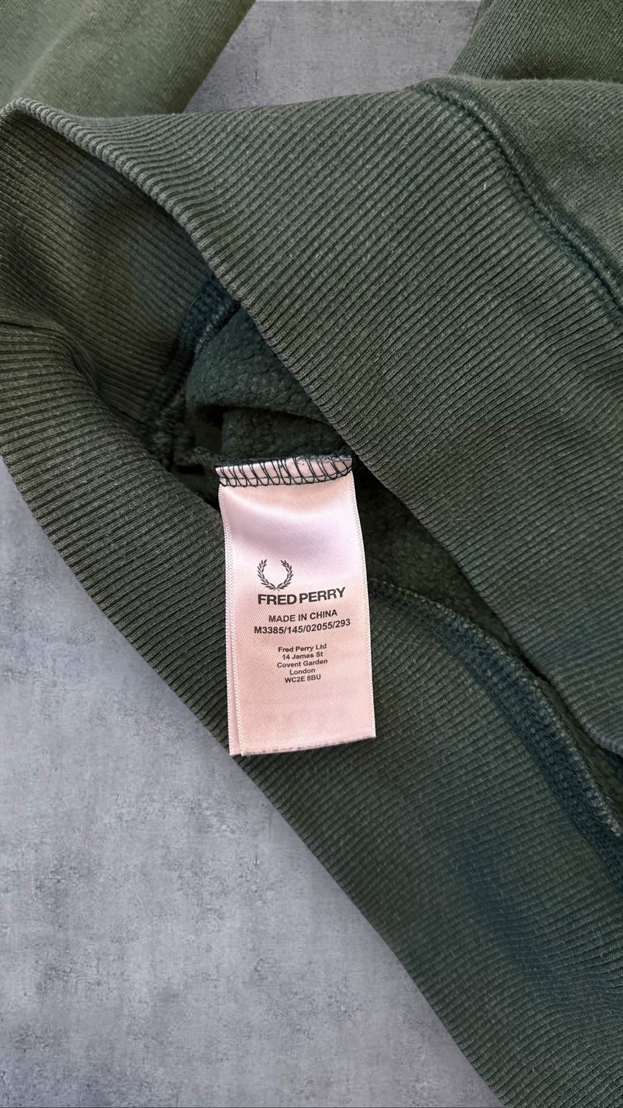 Fred Perry Sweatshirt Dunkelgrün S