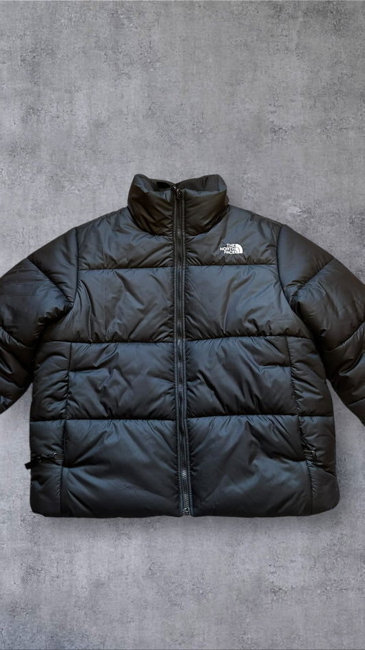 The North Face Pufferjacke Daunenjacke Schwarz L (Damen XL)