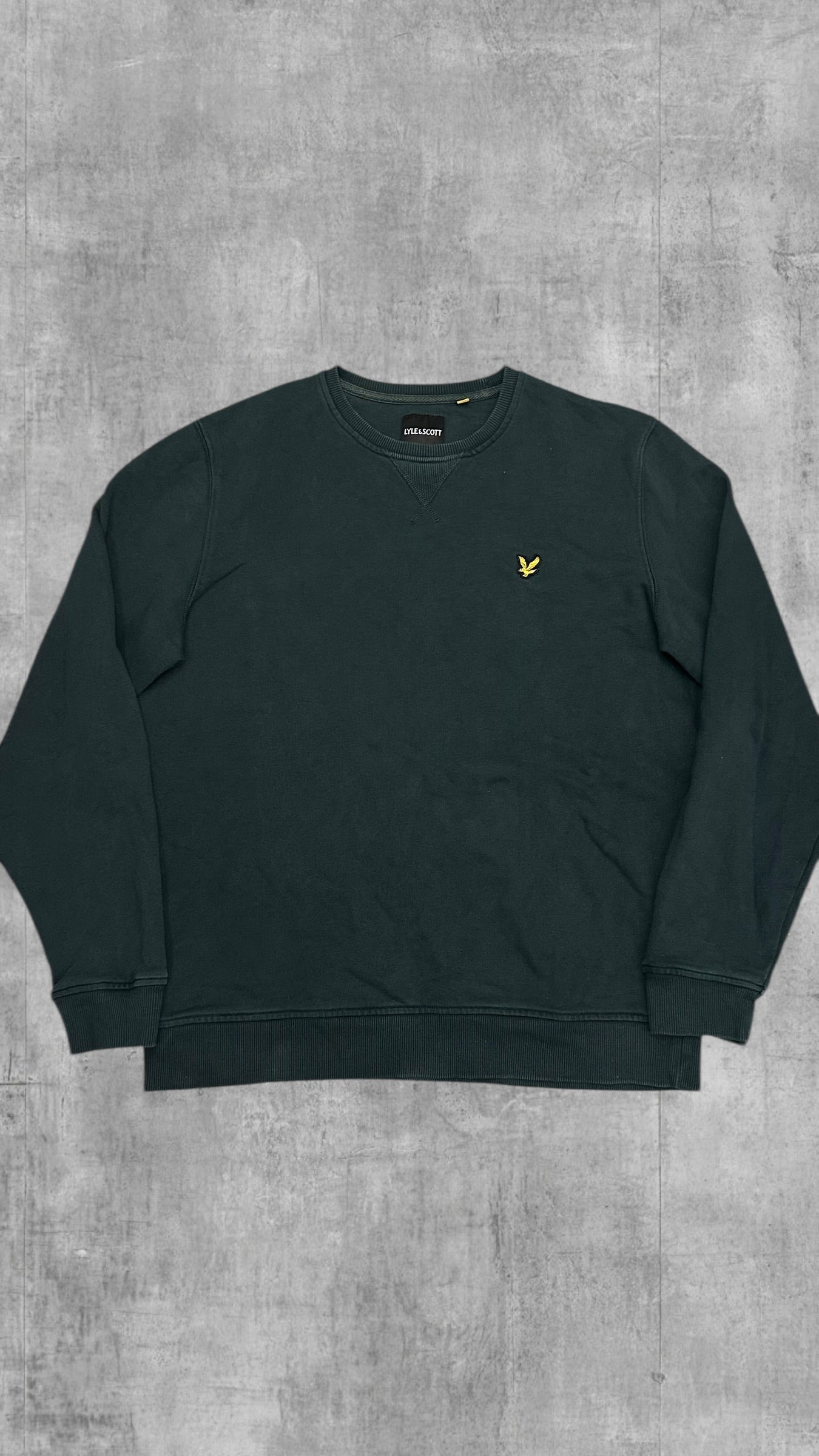 Lyle & Scott Sweatshirt Sweater Hoodie Pullover Dunkelgrün L