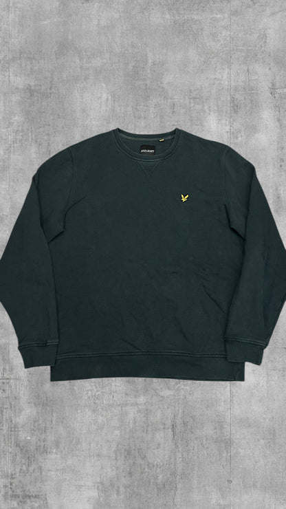 Lyle & Scott Sweatshirt Sweater Hoodie Pullover Dunkelgrün L