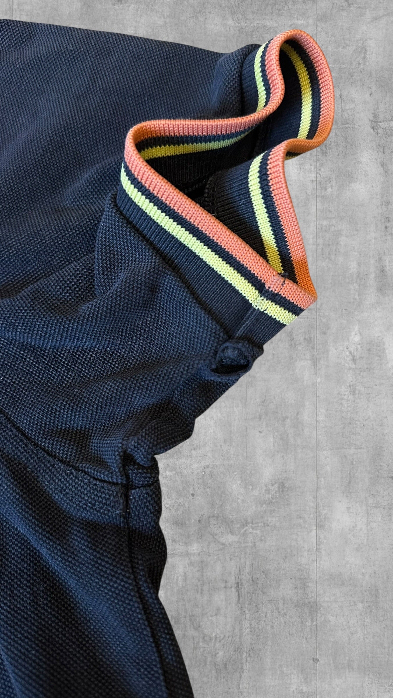 Fred Perry Polo Shirt Schwarz Orange M