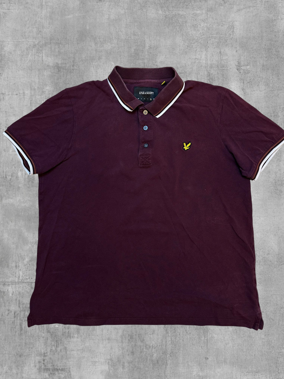 Lyle & Scott Polo Shirt Weinrot XL