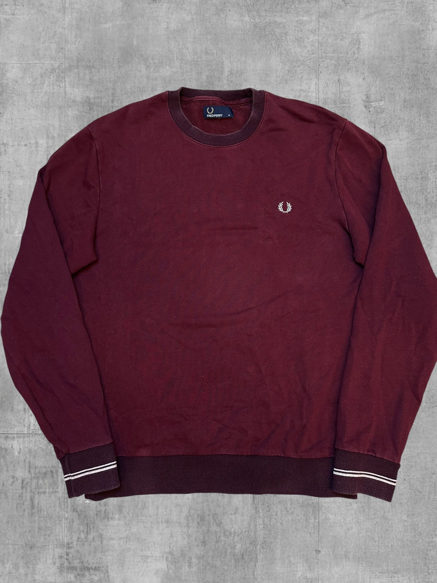 Fred Perry Sweatshirt Bordeaux Rot M