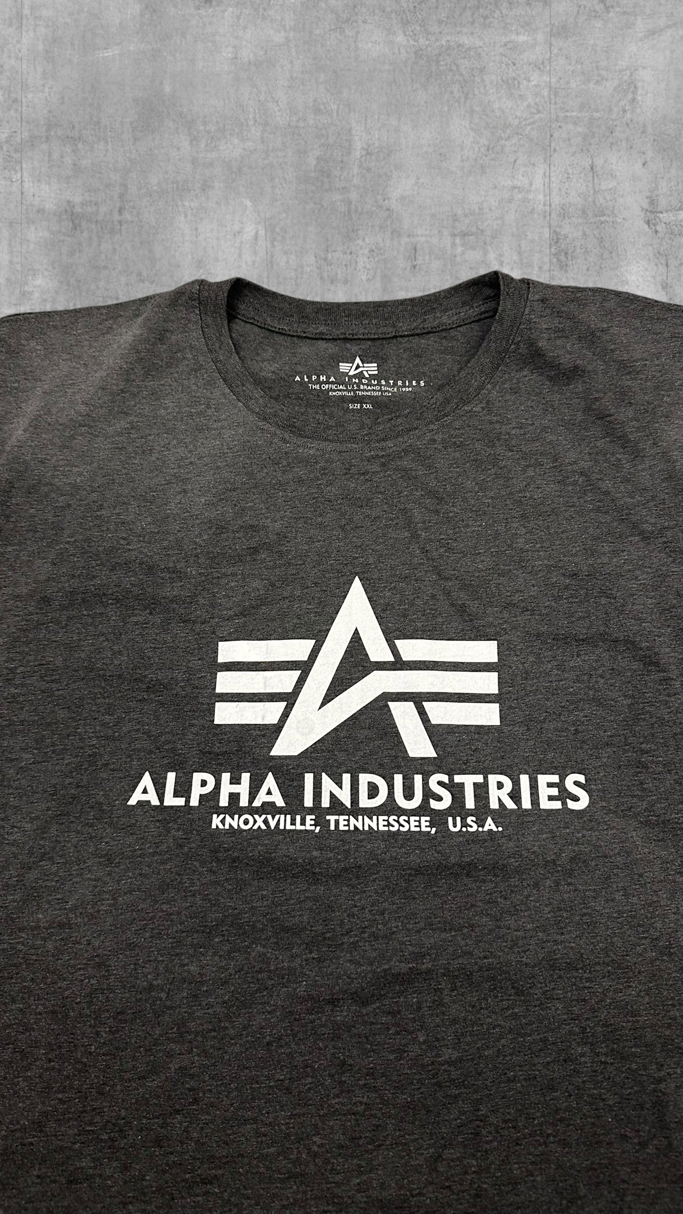 Alpha Industries T-Shirt Dunkelgrau XXL
