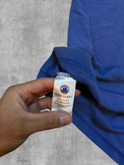 Fred Perry Polo Shirt Blau M
