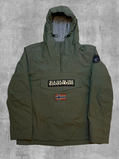 Napapijri Lined Windbreaker Jacket Khaki M