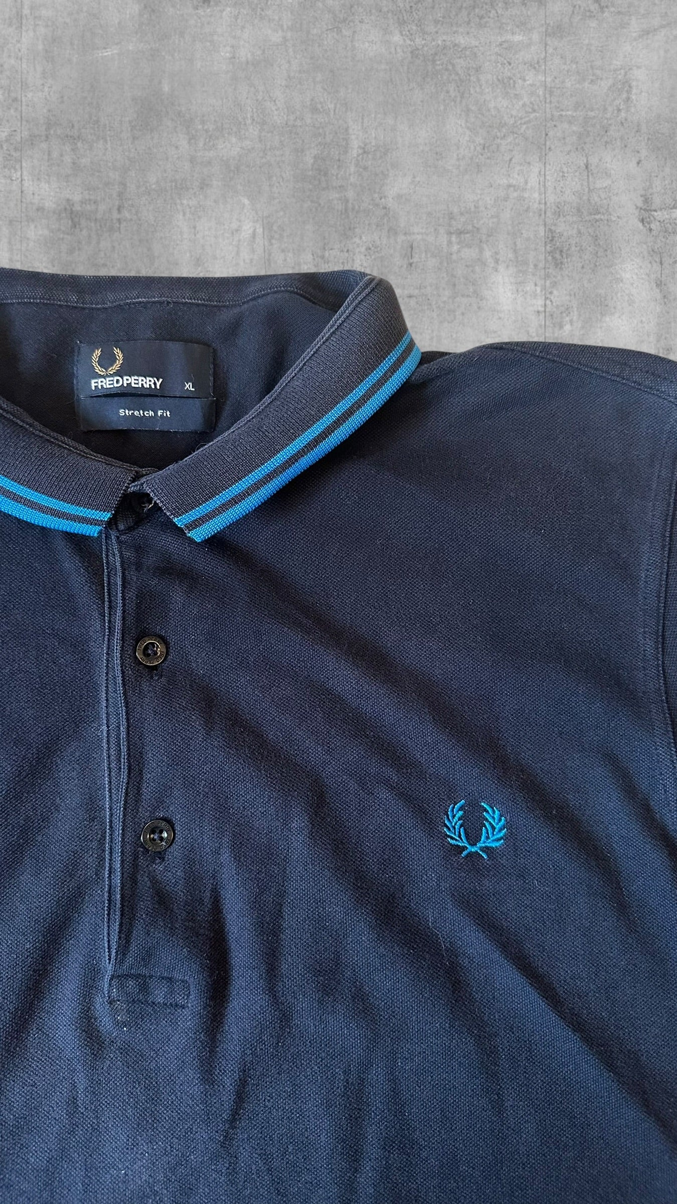 Fred Perry Polo Shirt Navy Blau XL