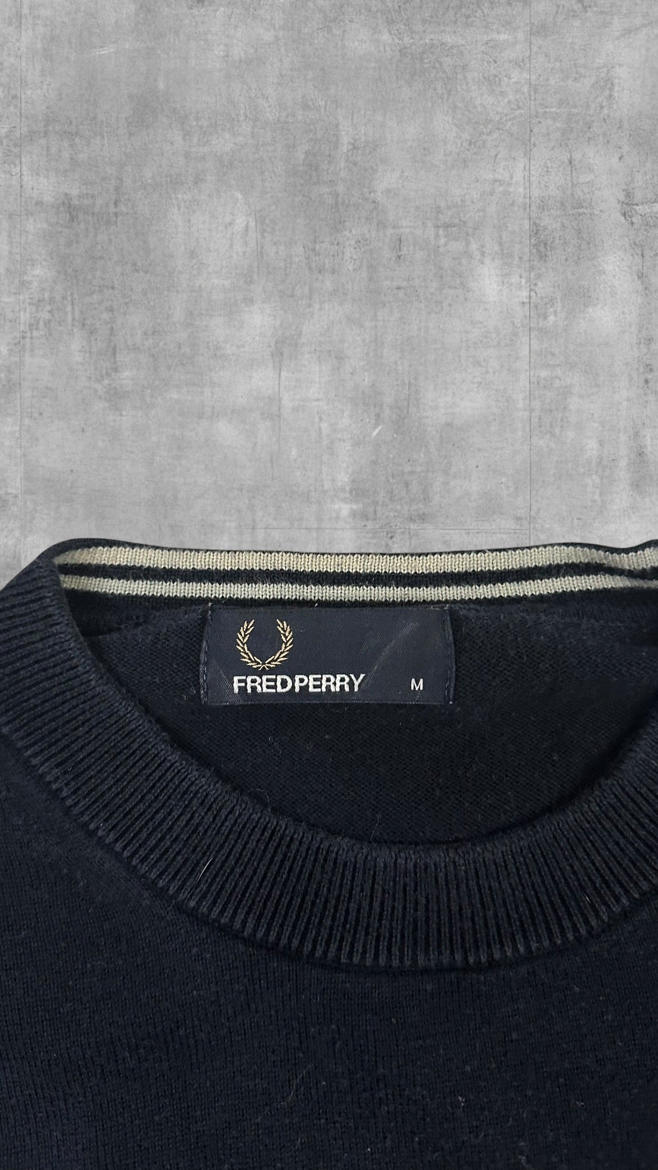 Fred Perry Sweatshirt Schwarzblau M