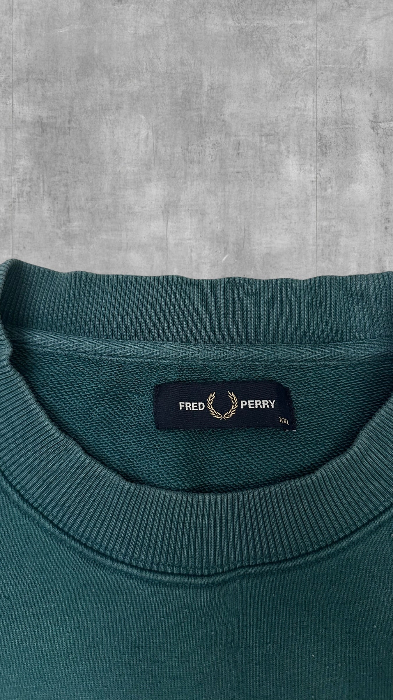 Fred Perry Sweatshirt Türkisgrün XXL