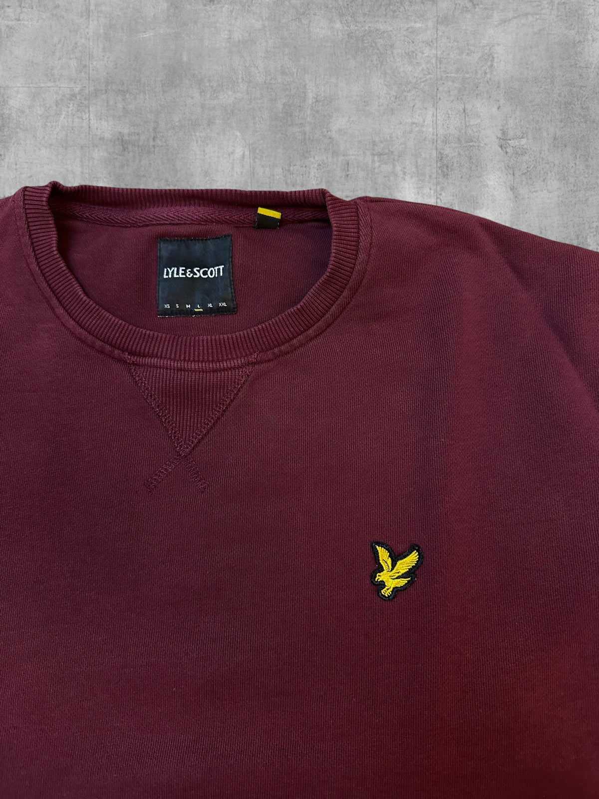 Lyle & Scott Sweatshirt Weinrot L