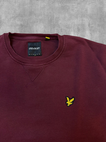 Lyle & Scott Sweatshirt Weinrot L