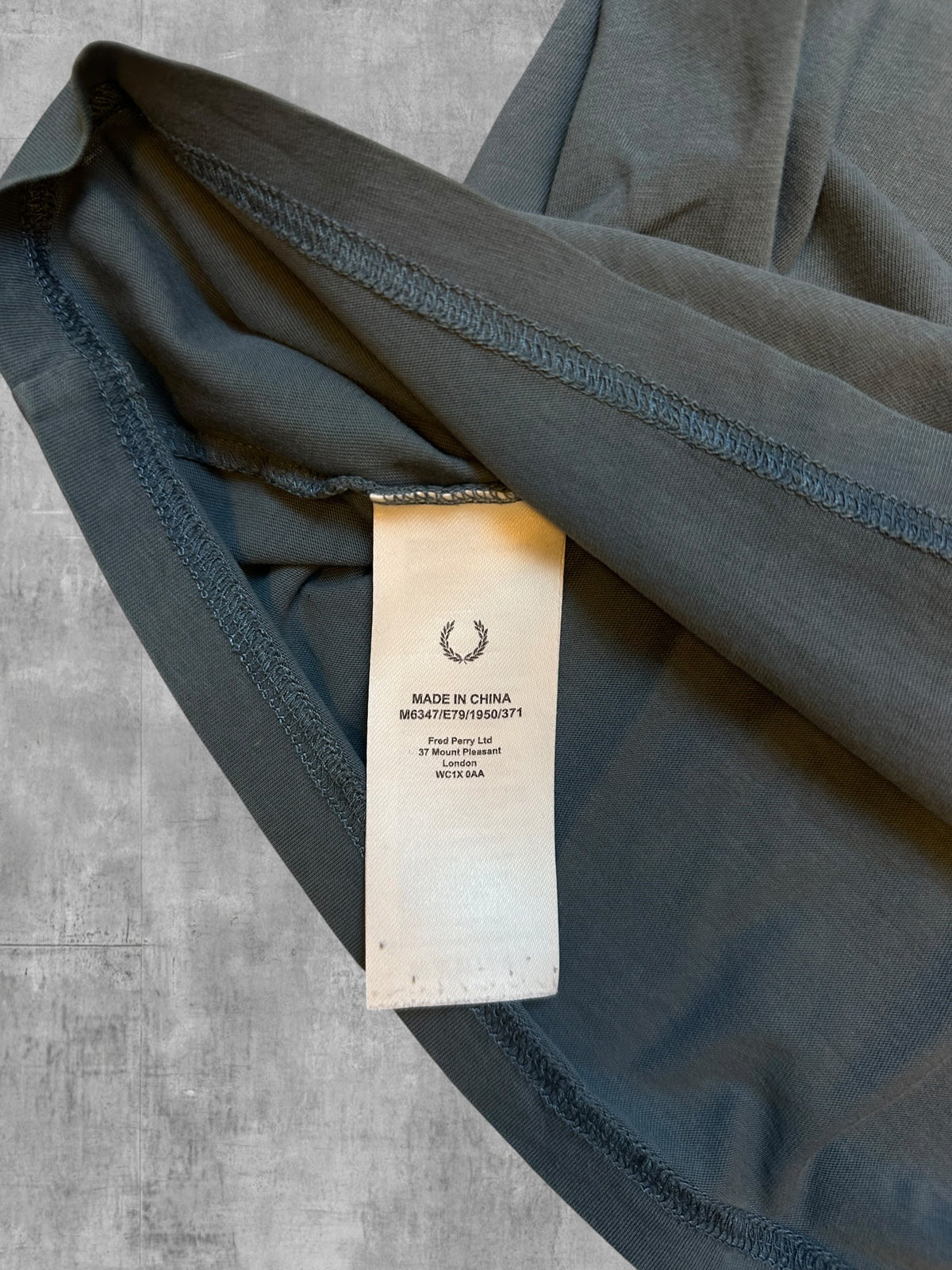 Fred Perry T-shirt Taped Grau Türkis S