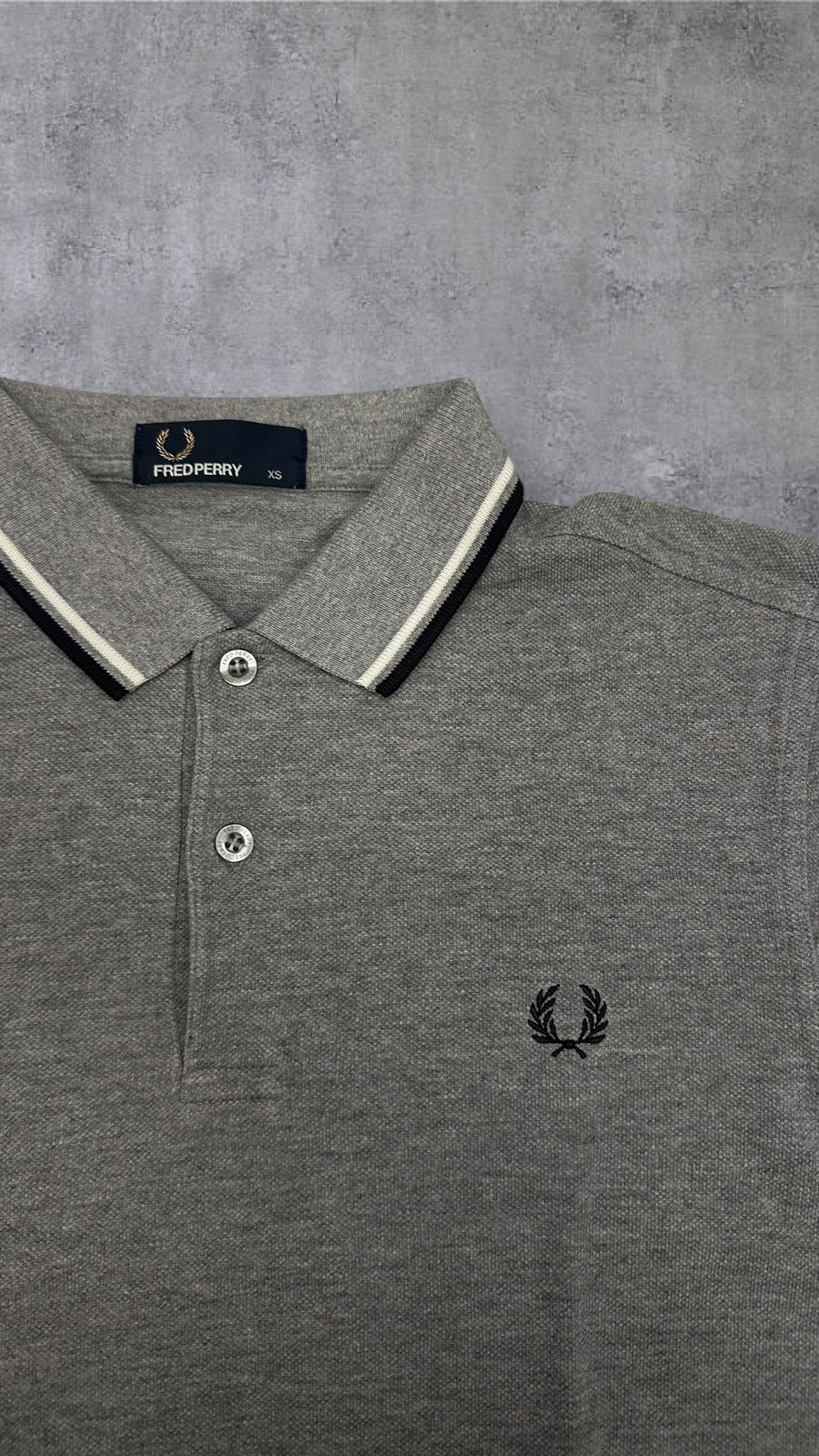 Fred Perry Polo Shirt Grau XS