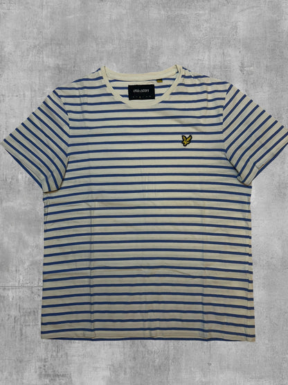 Lyle & Scott T-Shirt Gestreift Blau M