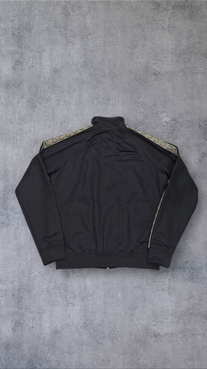 Fred Perry Trainingsjacke Taped Zip Jacke Grau Beige M