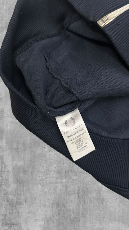 Fred Perry vintage Trainingsjacke Taped Zip Jacke Navy Blau M