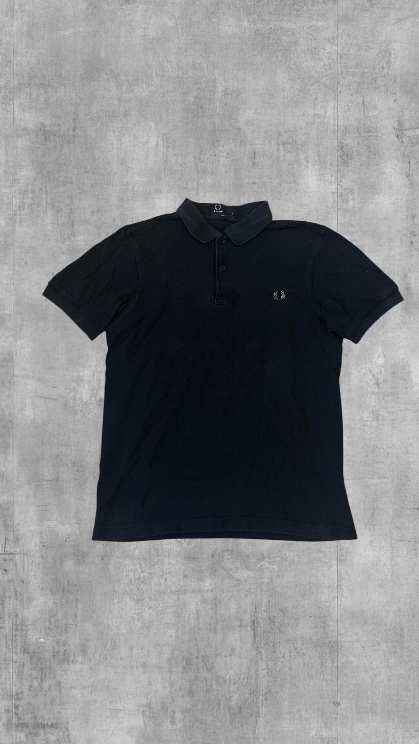 Fred Perry Polo Shirt Schwarz S Slim Fit