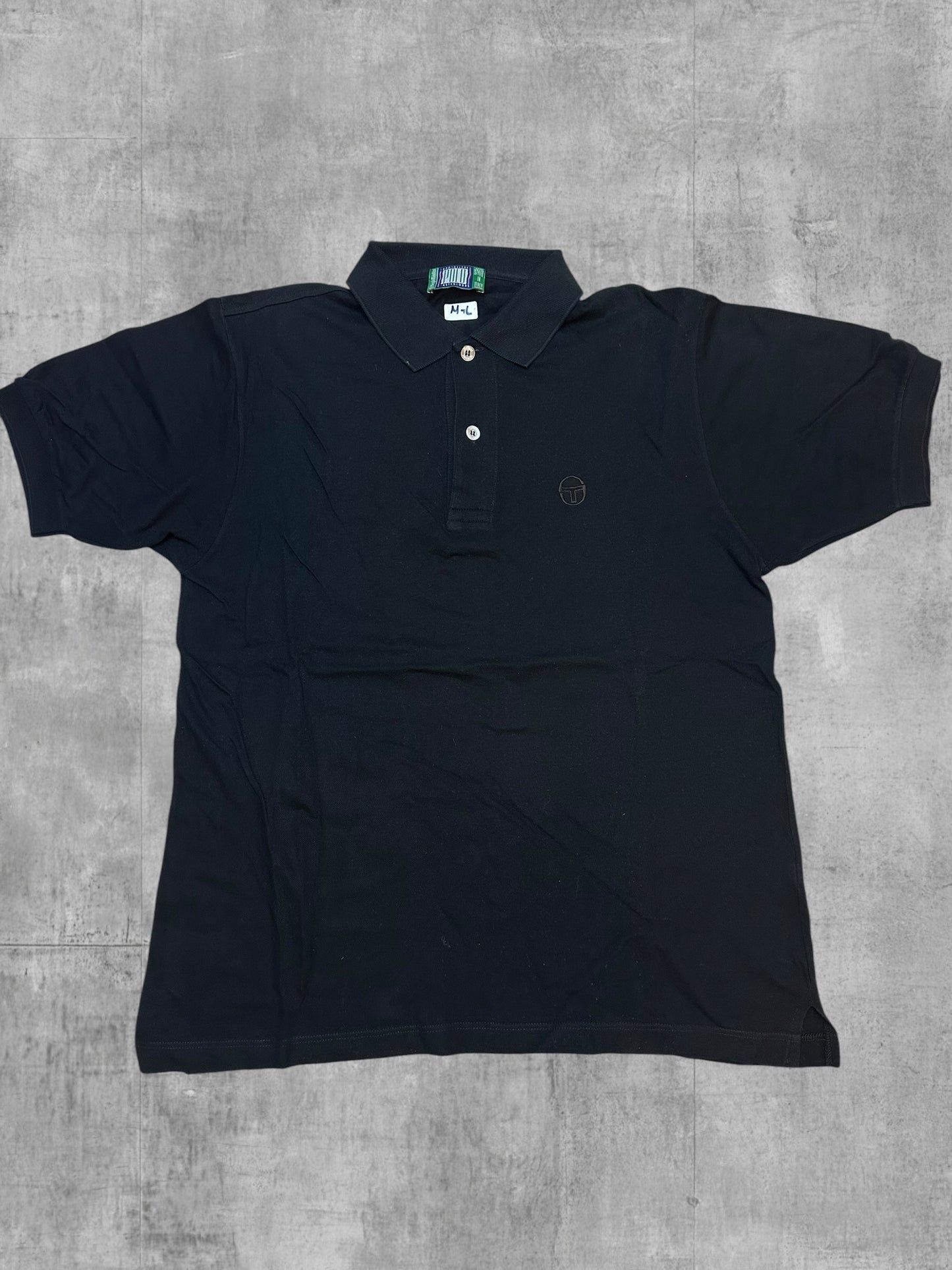 Sergio Tacchini Polo Shirt Schwarz M - L