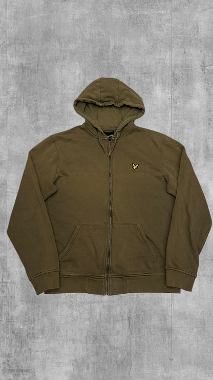 Lyle & Scott Zip Hoodie Jacke Khaki M