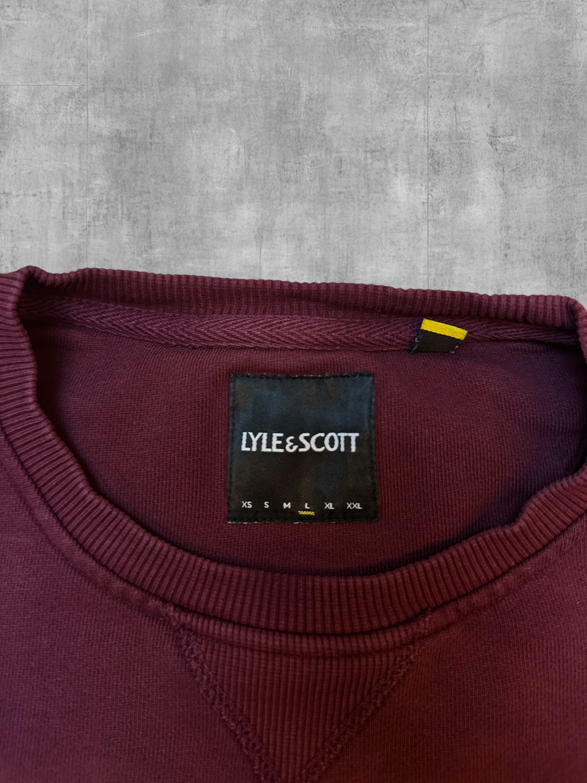 Lyle & Scott Sweatshirt Weinrot L