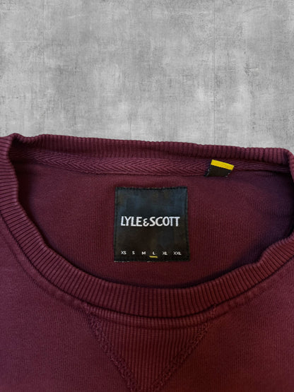 Lyle & Scott Sweatshirt Weinrot L
