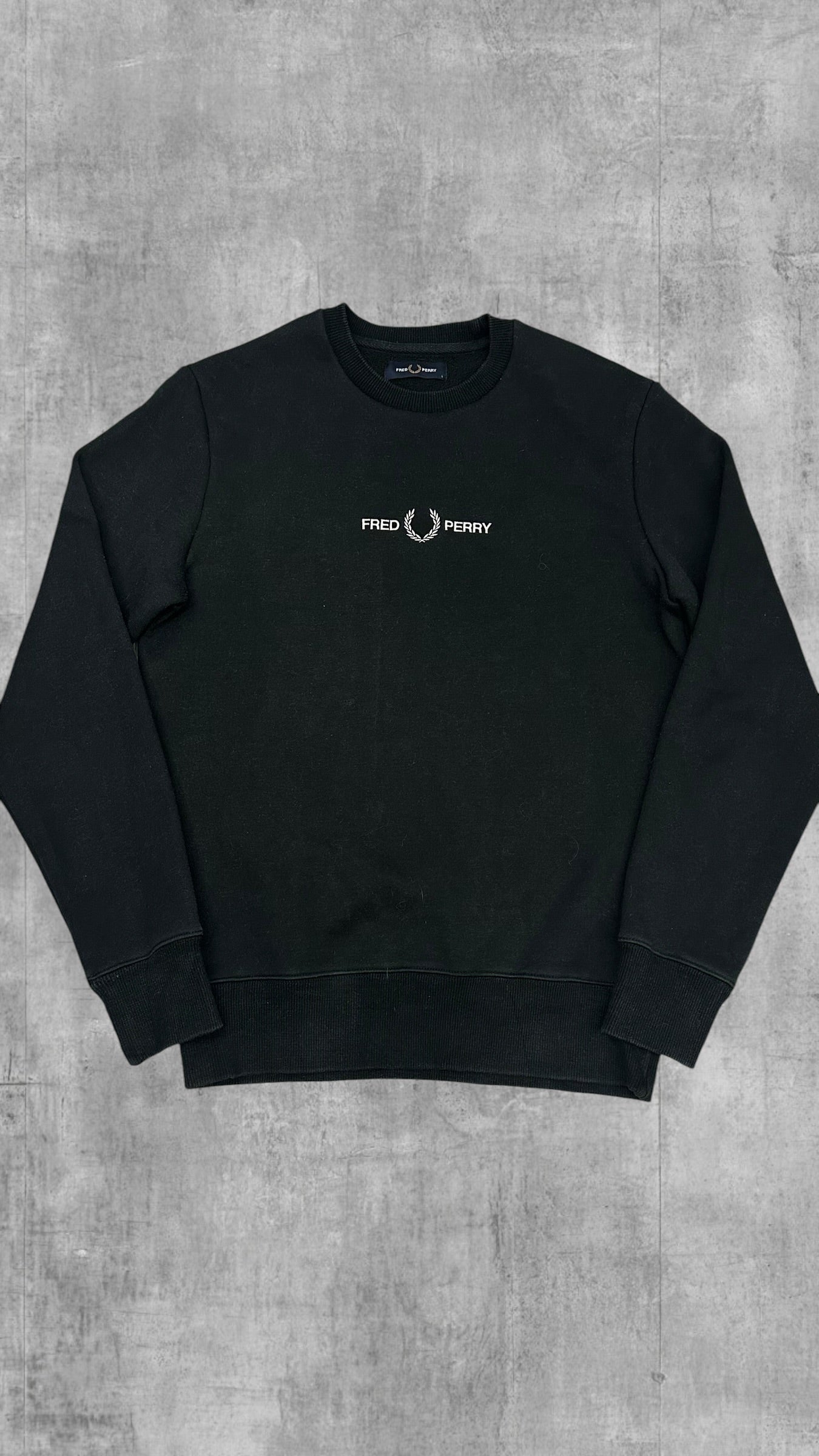 Fred Perry Sweatshirt Schwarzgrün S