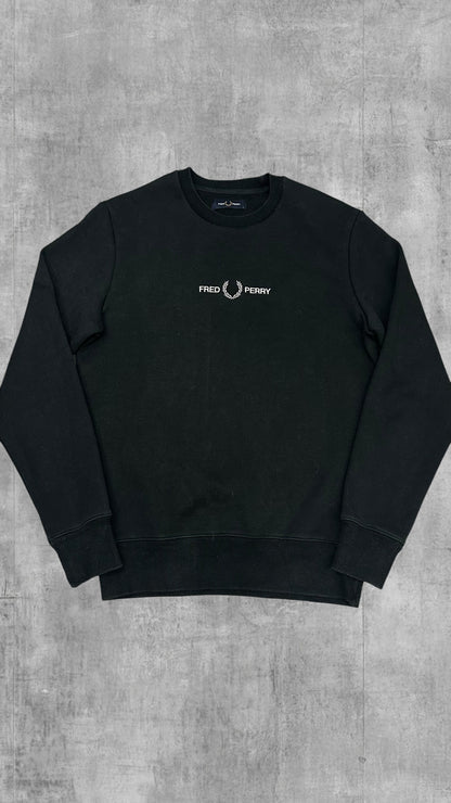 Fred Perry Sweatshirt Schwarzgrün S