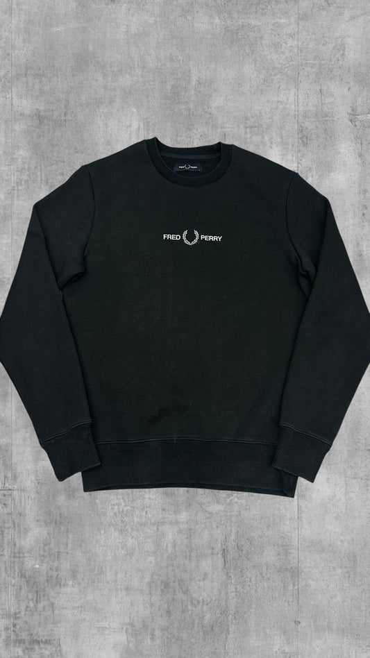 Fred Perry Sweatshirt Schwarzgrün S