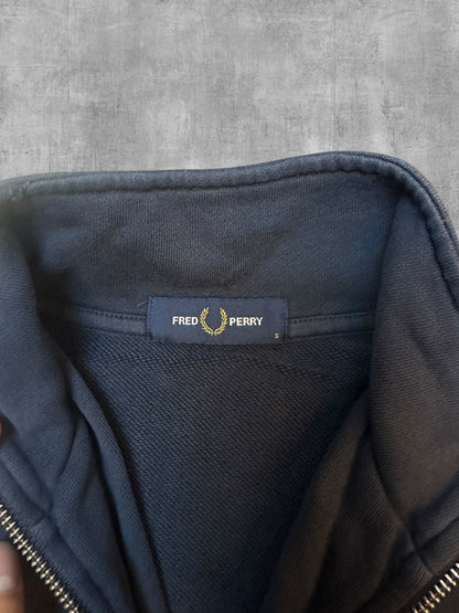 Fred Perry Half / Quarter zip Pullover Schwarz S