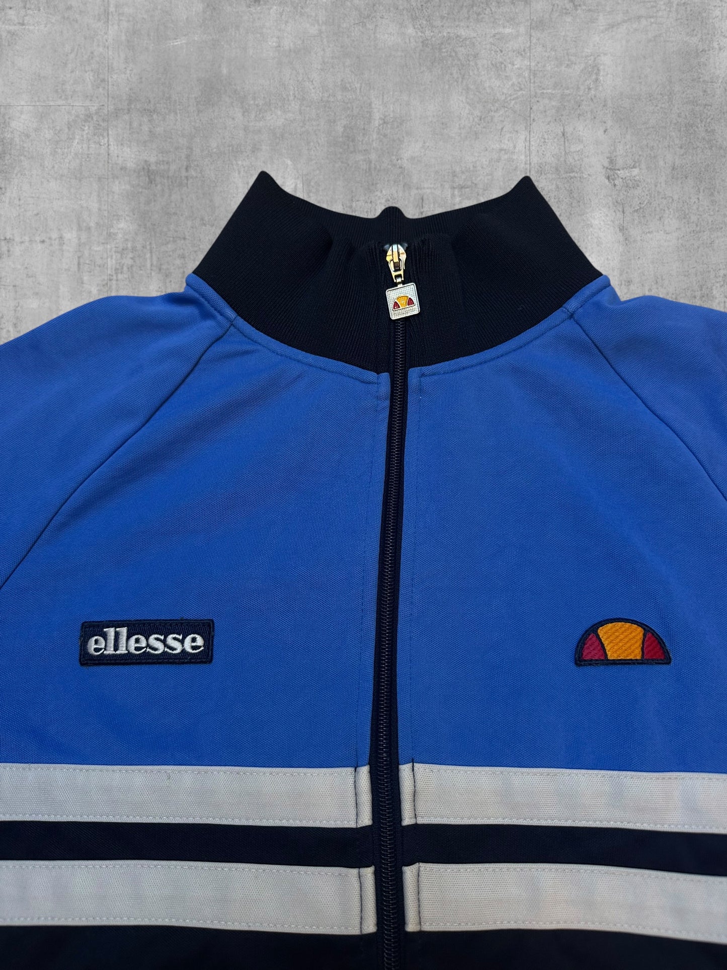 Ellesse Rimini Trainingsjacke Blau Schwarz Weiß S