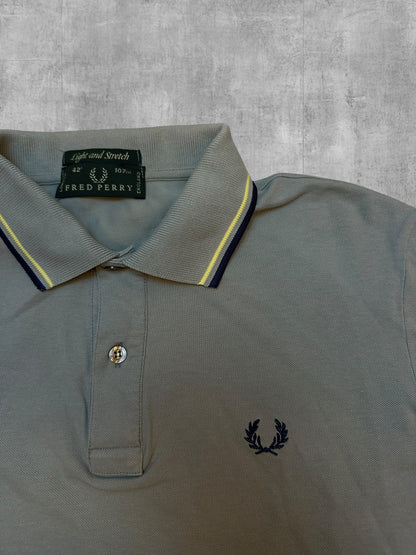 Fred Perry Polo Shirt Grau Schwarzblau M
