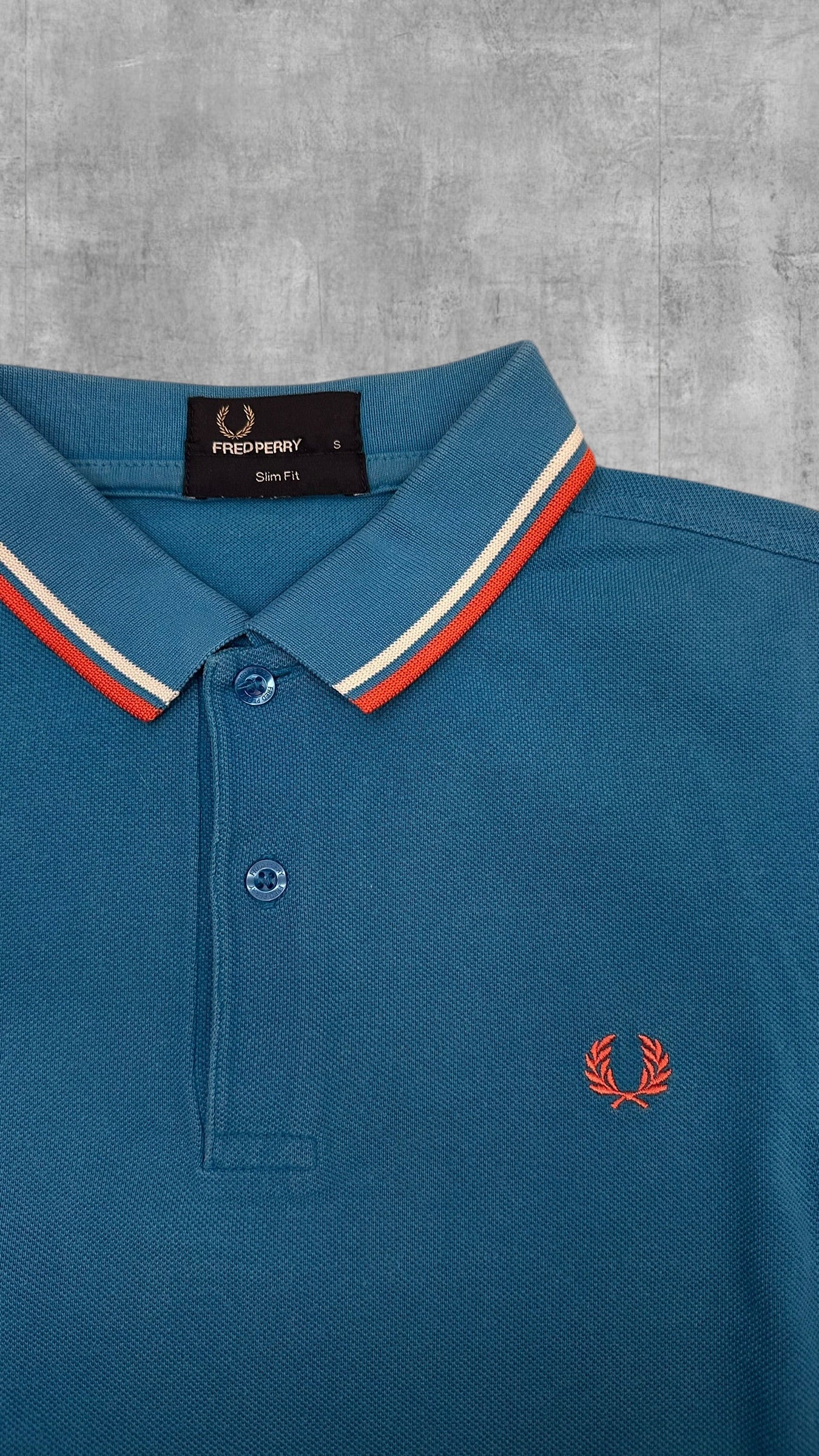 Fred Perry Polo Shirt Hellblau S
