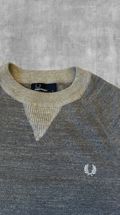 Fred Perry Sweatshirt Sweater Pullover Hoodie Grau S